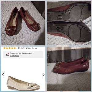 AK Sport sz 6m Burgandy Unice Flats